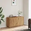 Image de vidaXL Buffet Chêne artisanal 102 x 35 x 55 cm Bois d'ingénierie