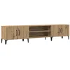 Image de vidaXL Meuble TV chêne artisanal 180x31,5x40 cm bois d'ingénierie, support tv, armoire média, armoire hifi, unité tv, unité média, armoire latérale