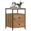 Image de vidaXL Table de chevet chêne artisanal 44x45x60 cm bois d'ingénierie