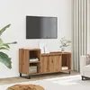 Image de vidaXL Meuble TV chêne artisanal 100x35x55 cm bois d'ingénierie