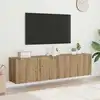 Image de vidaXL Meubles TV muraux 2 pcs chêne artisanal 80x30x41 cm