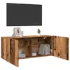 Image de vidaXL Meuble TV mural vieux bois 100x30x41 cm