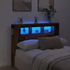 Image de vidaXL Tête de lit à LED vieux bois 140x18,5x103,5cm bois d'ingénierie