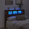Image de vidaXL Tête de lit à LED chêne artisanal 140x18,5x103,5 cm