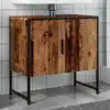 Image de vidaXL Armoire lavabo de salle de bain vieux bois 60x33x60 cm