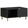Image de vidaXL Table basse Noir 80x50x40 cm Bois d'ingénierie