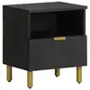 Image de vidaXL Table de chevet noir 40x33x46 cm bois d'ingénierie