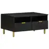 Image de vidaXL Table basse noir 80x54x40 cm bois d'ingénierie