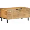 Image de vidaXL Table basse marron 80x50x40 cm bois de manguier massif