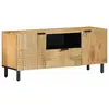 Image de vidaXL Meuble TV marron 105x33x46 cm Bois massif de manguier