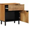 Image de vidaXL Armoire de lit Marron 50 x 33 x 60 cm Bois d'Acacia Massif