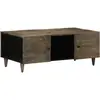 Image de vidaXL Table basse gris clair 100x54x40 cm bois massif de manguier