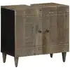 Image de vidaXL Armoire lavabo de salle de bain bois massif de manguier