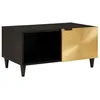 Image de vidaXL Salontafel Zwart en Goud 80 x 50 x 40 cm Bewerkt hout