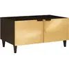 Image de vidaXL Table basse Noir et or 80 x 50 x 40 cm Bois d'ingénierie