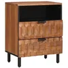 Image de vidaXL Nachtkastje Bruin 50 x 33 x 62 cm Massief Mango Hout