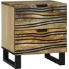 Image de vidaXL Cabinet de chevet Marron 40 x 33 x 46 cm Bois d'acacia massif