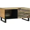 Image de vidaXL Table basse Naturel 80 x 50 x 40 cm Bois d'ingénierie
