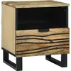 Image de vidaXL Table de chevet Naturel 40 x 33 x 46 cm Bois d'ingénierie