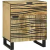 Image de vidaXL Cabinet de chevet Marron 50 x 33 x 60 cm Bois d'acacia massif