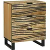 Image de vidaXL Cabinet de chevet Marron 50 x 33 x 62 cm Bois d'acacia massif