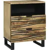 Image de vidaXL Cabinet de chevet Marron 50 x 33 x 62 cm Bois d'acacia massif