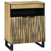 Image de vidaXL Buffet Marron 60 x 33 x 75 cm bois de manguier massif, Rangement Salle à Manger, Buffet Rustique, Compact en Bois, Fonctionnel, Durable en Bois de Mangue