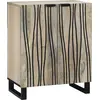 Image de vidaXL Buffet Blanc 60 x 33,5 x 75 cm Bois de mangue massif