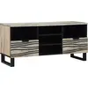 Image de vidaXL Unites TV avec tiroir Blanc 100 x 33 x 46 cm Bois d'ingénierie