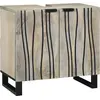 Image de vidaXL Meuble de Lavabo de Salle de Bain Blanc 62 x 33 x 58 cm