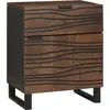 Image de vidaXL Table de chevet Noyer 50 x 33 x 60 cm Bois d'ingénierie