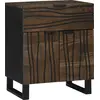Image de vidaXL Cabinet de chevet Noyer 50 x 33 x 60 cm Bois d'acacia massif