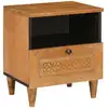 Image de vidaXL Table de chevet Marron Clair 40 x 33 x 46 cm Bois d'ingénierie
