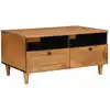 Image de vidaXL Table basse Marron Clair 80 x 54 x 40 cm Bois d'ingénierie