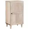Image de vidaXL Buffet Blanc Blanchi 40 x 33 x 75 cm Bois de mangue massif