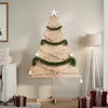 Image de vidaXL Arbre de Noël en bois pour décoration 150 cm bois massif