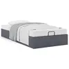 Image de vidaXL Cadre de lit ottoman sans matelas gris foncé 90x190 cm velours