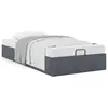 Image de vidaXL Cadre de lit ottoman sans matelas gris foncé 100x200 cm velours