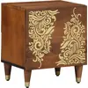 Image de vidaXL Bedside Cabinet with Door Marron miel 40 x 33 x 46 cm