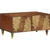 Image de vidaXL Table basse Marron miel 80 x 50 x 40 cm Bois de mangue massif