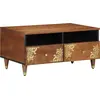 Image de vidaXL Table basse Marron miel 80 x 54 x 40 cm Bois de mangue massif