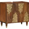 Image de vidaXL Armoire d'évier avec stockage Marron miel 62 x 33 x 58 cm