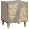 Image de vidaXL Bedside Cabinet with Door Gris 40 x 33 x 46 cm