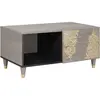 Image de vidaXL Table basse Gris 80 x 50 x 40 cm Bois de mangue massif