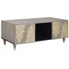 Image de vidaXL Table basse Gris 100 x 54 x 40 cm Bois de mangue massif