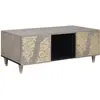 Image de vidaXL Table basse Gris 100 x 54 x 40 cm Bois de mangue massif