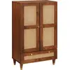 Image de vidaXL Buffet Haut Marron 60 x 33,5 x 100 cm Bois de mangue massif