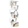 Image de vidaXL Étagère séparatrice de pièce à 6 niveaux blanc 70x24x193 cm