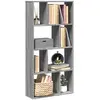 Image de vidaXL Bibliothèque sonoma gris 60x20x120,5 cm bois d'ingénierie