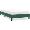 Image de vidaXL Cadre de lit sans matelas vert foncé 80x210 cm velours